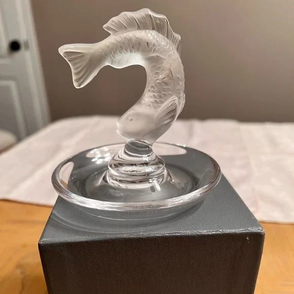 LALIQUE クリスタルフィッシュ ラリック Lalique Fish Clear Crystal Sculpture